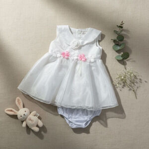 New Baby Girl Dress Set with underwear Size 9 to 12 months